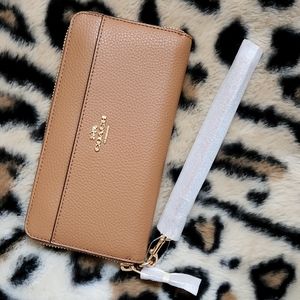 Coach Accordian Zip Wallet